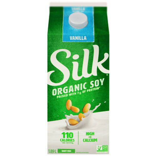 Silk Soy Organic Vanilla 1.89L