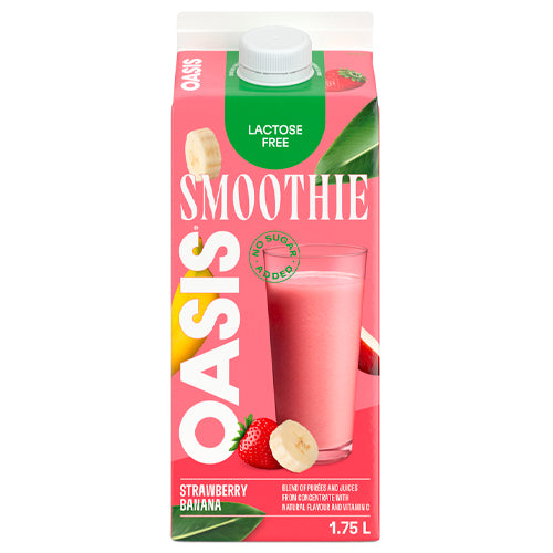 Oasis Smoothie Lactose Free -Strawberry Banana 1.75L