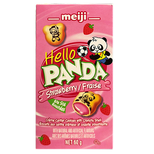 Meiji Hello Panda Biscuits With Strawberry Filling 60g
