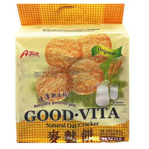 A-Taste Good Vita Natural Oat Cracker-Original 380g