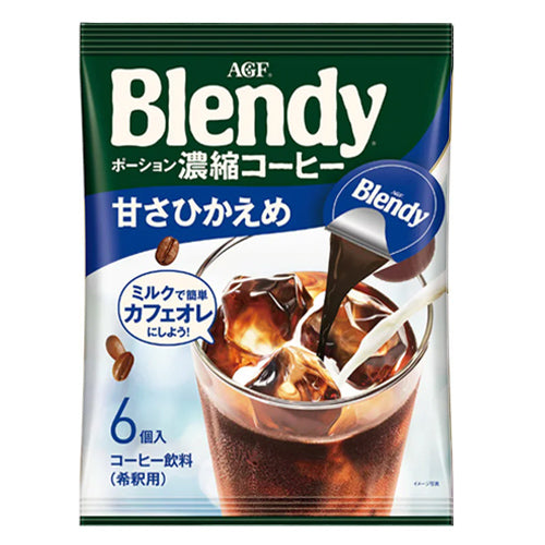 AGF Blendy Portion Concentrated Coffee No Sugar 6pcs