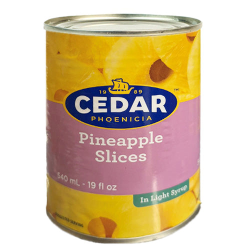 Cedar Pineapple Slices in Light Syrup 540ml