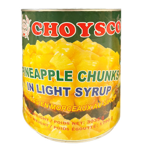Choysco Pineapple Shunks in Light Syrup 3035g