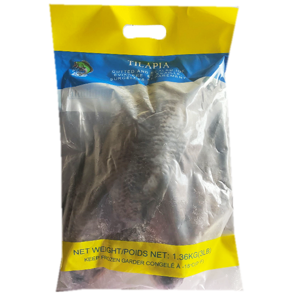 Fuyang Tilapia Gutted & Scaled In Bag 3Lb