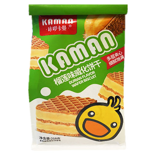 KAMAN Wafer Biscuits-Durian Flavor 218g