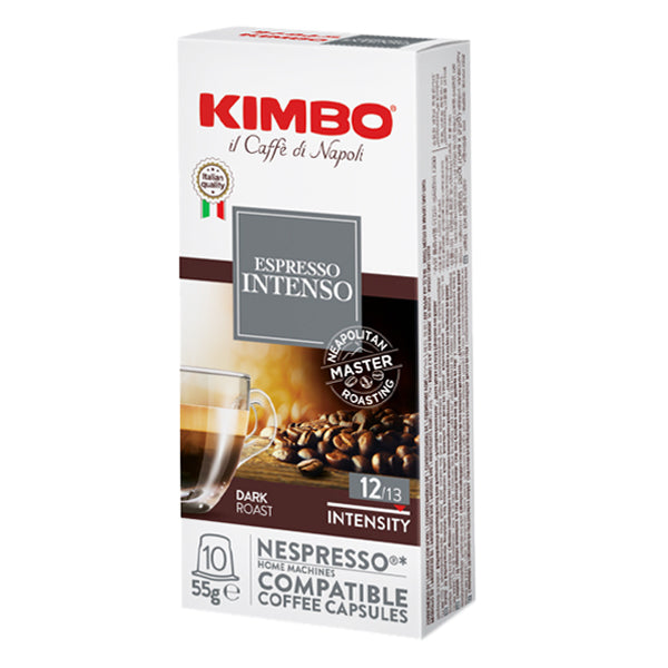 Kimbo 浓缩咖啡 Intensity 深烘 Nespresso 咖啡 10 粒装