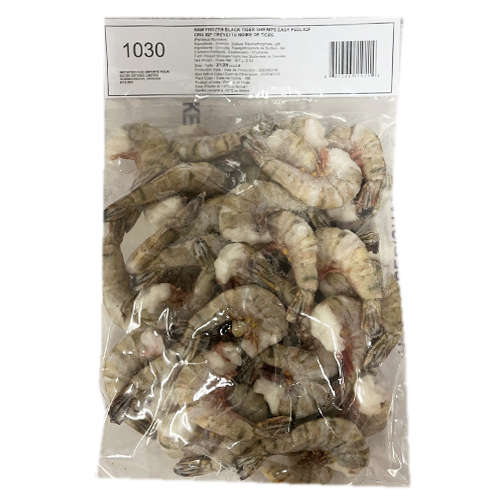 Raw Frozen Black Tiger Shrimp IQF 21/25