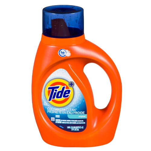 Tide HE Turbo Clean Cold Water Liquid Laundry Detergent 1.09L