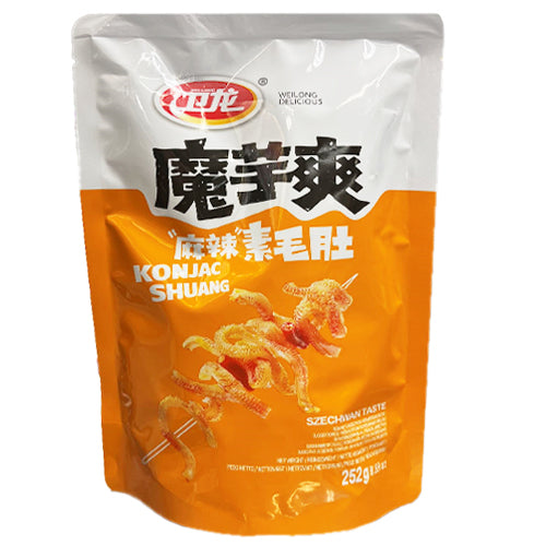 WL Spicy Konjac Snacks Szechuan Taste 252g