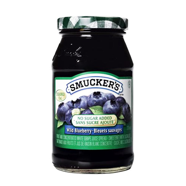 Smucker's Wild Blueberry Jam-No Sugar added 310ml