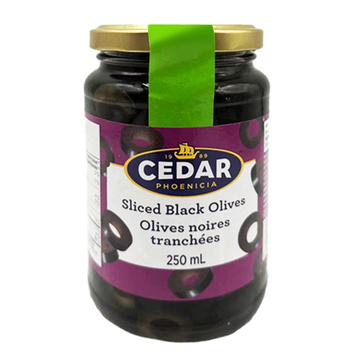Cedar Sliced Black Olives 250ml