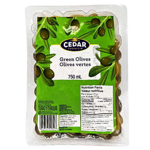 Cedar Green Olives in Vegetable Oil 1L