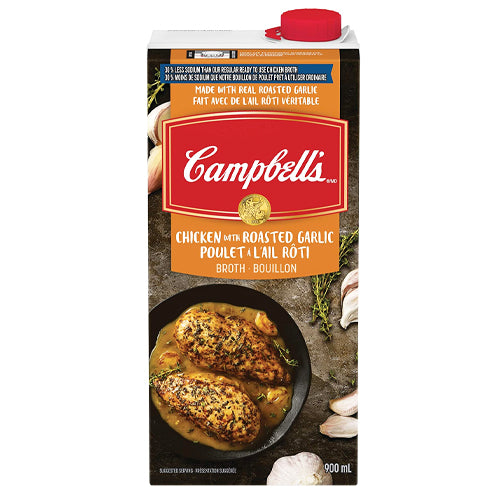 Campbell's Roasted Garlic Chicken Broth 900ml