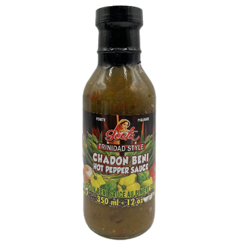 Geeta Trinidad Style Chadon Beni Hot Pepper Sauce 350ml