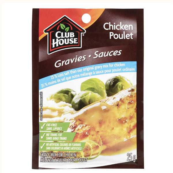 Club House Gravy Mix for Chicken-Less 25% Salt 25g