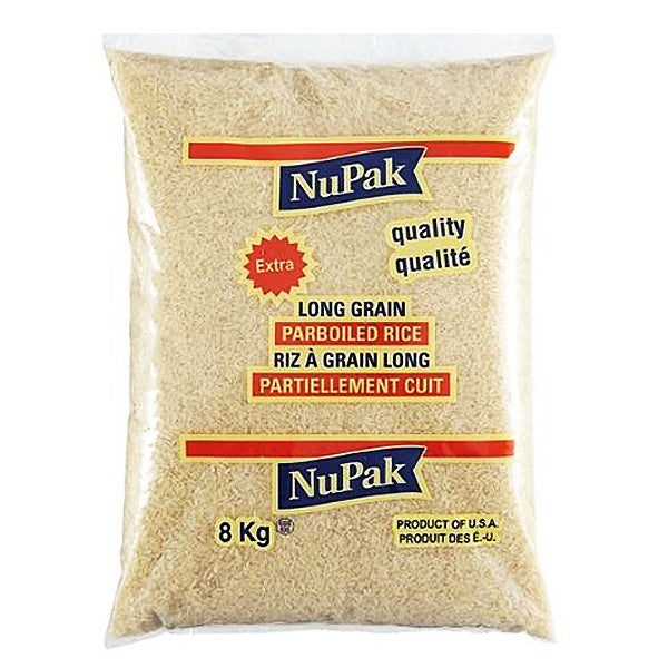 Nupak Long Grain Parboiled Rice 8kg
