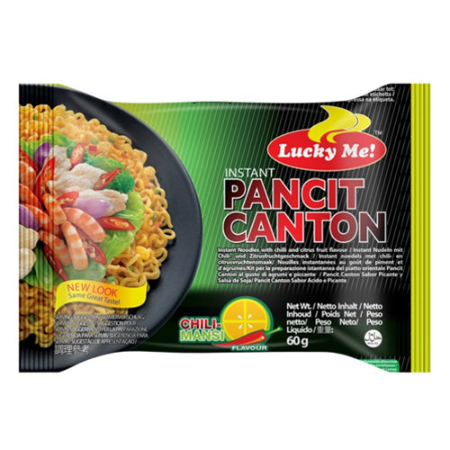Lucky Me Instant Pancit Canton Chili Mansi Flavour Chow Mein Noodles 60g