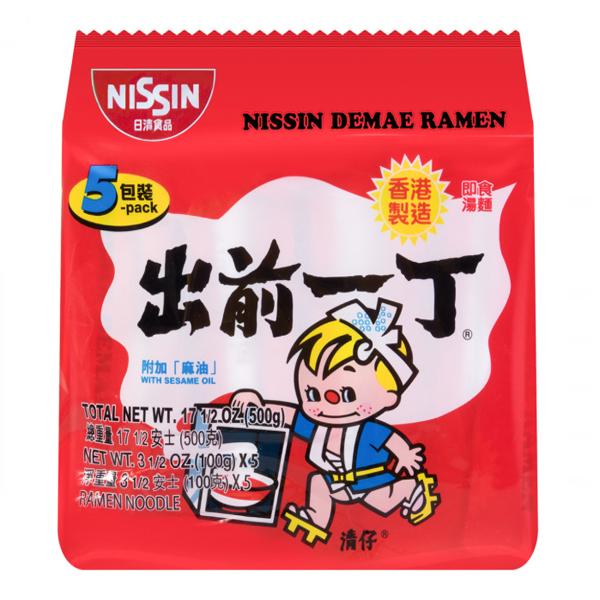 Nissin Instant Noodle-Sesame Oil 5*100g