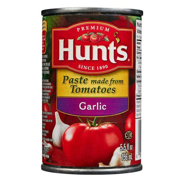 Hunts Tomatos Paste-Garlic 156ml