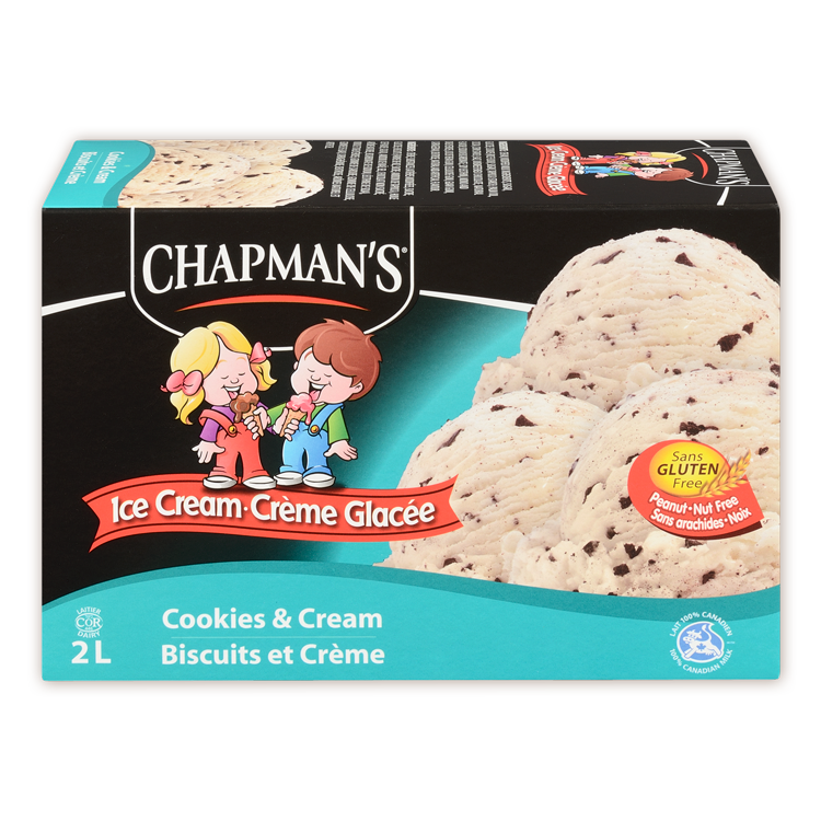 Chapman's Ice Cream-Cookies/Cream 2L