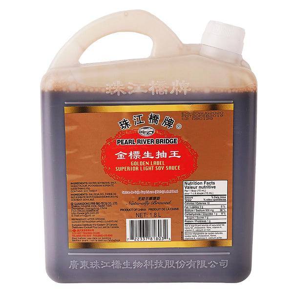 珠江桥牌金标生抽王酱油 1.8L