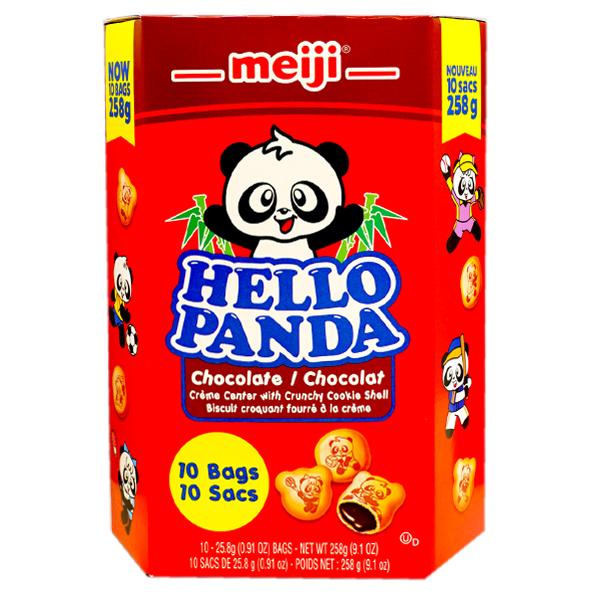 Meiji Hello Panda Biscuits With Chocolate Filling 258g