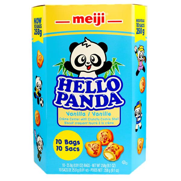 Meiji Hello Panda Biscuits With Vanilla Filling 258g