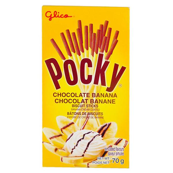 Pocky Chocolate Banana Cream Biscuit Sticks 70g