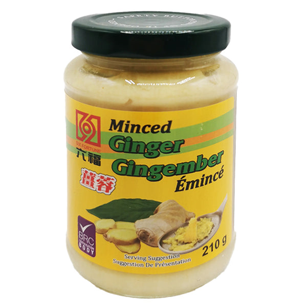 SIX FORTUNE Minced Ginger 210g