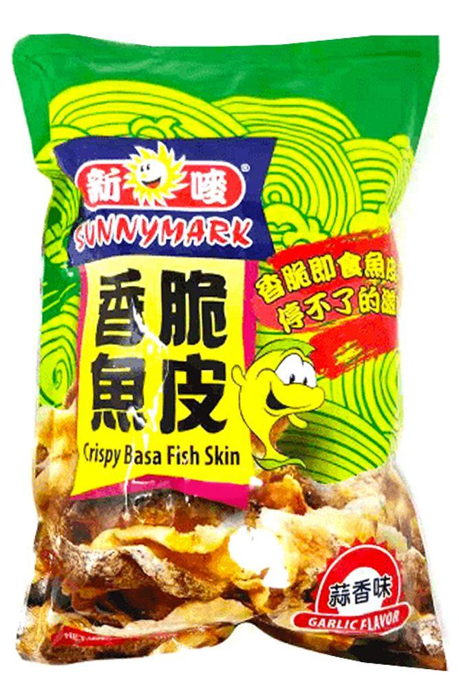 Sunnymark Crispy Basa Fish Skin-Garlic 100g