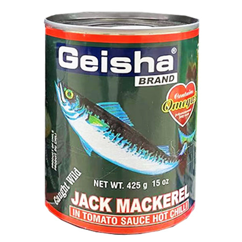 Geisha Jack Mackerel in Tomato Sauce Hot Chilli 425g