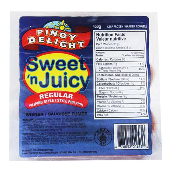 Pinoy Delight Sweet 'N Juicy Regular 450g