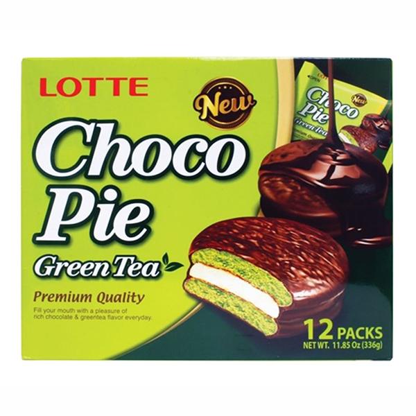 Lotte Choco Pie-Green Tea 336g