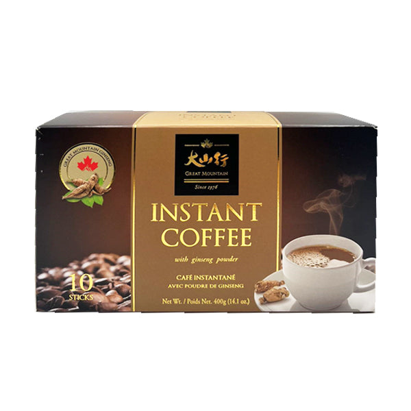 Great Mountain Instant Coffee With Ginseng Powder 40gX10sticks