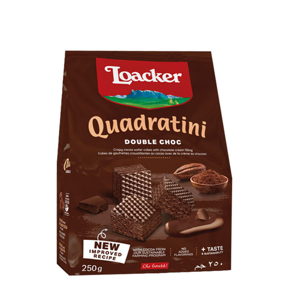 Loacker Quadratini Double Chocolate 250g